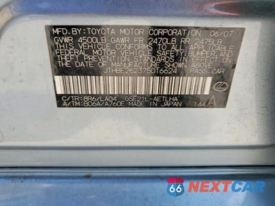 Zdjęcie 12 z 12 samochodu: 2007 LEXUS IS 350 BASE VIN:JTHBE262375016624 - miniatura