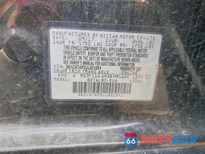 Zdjęcie 12 z 12 samochodu: 2018 NISS VERSA SV VIN:3N1CN7AP2JL821241 - miniatura