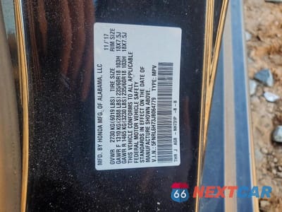 Zdjęcie 14 z 14 samochodu: 2018 HONDA ODYSSEY EXL VIN:5FNRL6H73JB064779 - miniatura