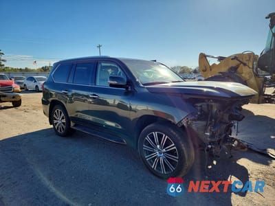 Czwarte zdjęcie samochodu z boku: 2021 LEXUS LX 570 THREE-ROW VIN:JTJDY7AX0M4335351 - miniatura