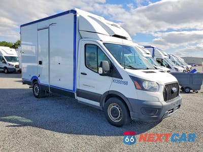 Czwarte zdjęcie samochodu z boku: 2020 FORD TRANSIT DELIVERY TRUCK VIN:1FDBW5Z85LKB24945 - miniatura