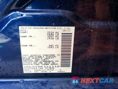 Zdjęcie 12 z 12 samochodu: 2023 NISSAN ALTIMA 2.0 SR VIN:1N4AL4CV3PN322516 - miniatura