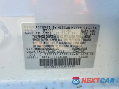 Zdjęcie 13 z 13 samochodu: 2025 NISSAN VERSA S VIN:3N1CN8DV9SL872432 - miniatura