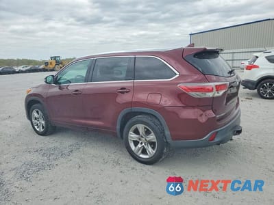 Drugie zdjęcie samochodu z przodu: 2014 TOYOTA HIGHLANDER LIMITED PLATINUM VIN:5TDYKRFH8ES010827 - miniatura