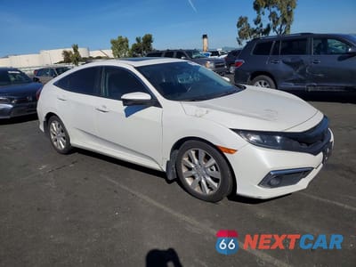 Czwarte zdjęcie samochodu z boku: 2019 HONDA CIVIC EX VIN:19XFC1F31KE216281 - miniatura
