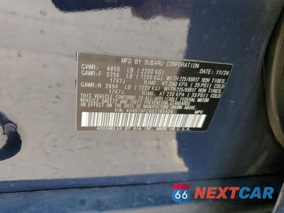Zdjęcie 12 z 12 samochodu: 2025 SUBARU OUTBACK PREMIUM VIN:4S4BTAFC6S3185434 - miniatura
