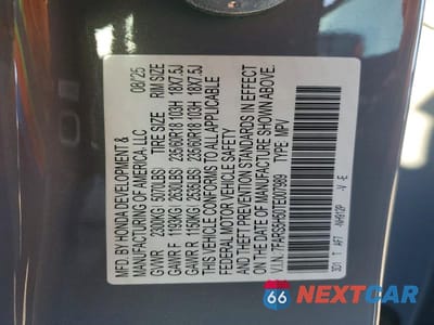 Zdjęcie 13 z 13 samochodu: 2026 HONDA CR-V SPORT VIN:7FARS5H50TE007989 - miniatura