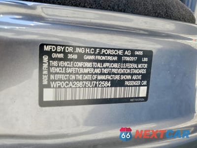 Zdjęcie 13 z 13 samochodu: 2005 PORSCHE BOXSTER VIN:WP0CA29875U712584 - miniatura