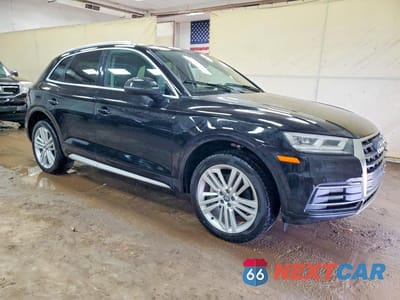 Czwarte zdjęcie samochodu z boku: 2018 AUDI Q5 PREMIUM PLUS VIN:WA1BNAFYXJ2005087 - miniatura