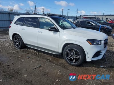 Czwarte zdjęcie samochodu z boku: 2022 MERCEDES-BENZ GLS 450 4MATIC VIN:4JGFF5KE2NA707287 - miniatura