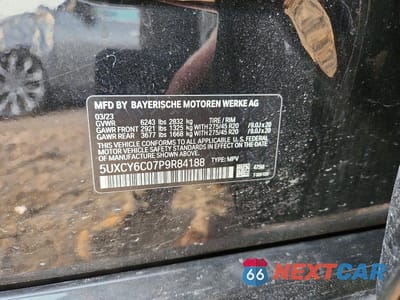 Zdjęcie 12 z 12 samochodu: 2023 BMW X6 XDRIVE40I VIN:5UXCY6C07P9R84188 - miniatura