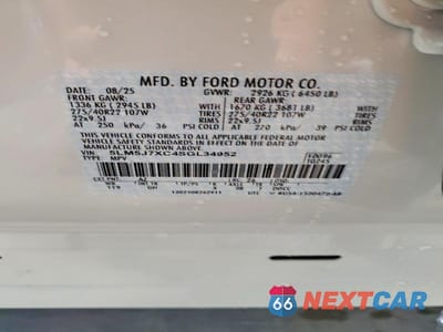 Zdjęcie 13 z 13 samochodu: 2025 LINCOLN AVIATOR RESERVE VIN:5LM5J7XC4SGL34952 - miniatura