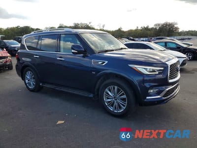 Czwarte zdjęcie samochodu z boku: 2019 INFINITI QX80 LUXE VIN:JN8AZ2NE4K9227902 - miniatura