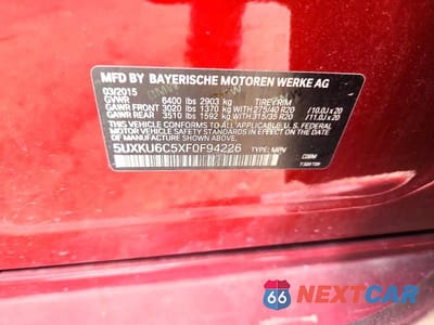 Zdjęcie 13 z 13 samochodu: 2015 BMW X6 XDRIVE50I VIN:5UXKU6C5XF0F94226 - miniatura