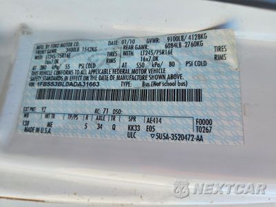 Zdjęcie 10 z 10 samochodu: 2010 FORD ECONOLINE E350 SUPER DUTY WAGON VIN:1FBSS3BL0ADA31663 - miniatura