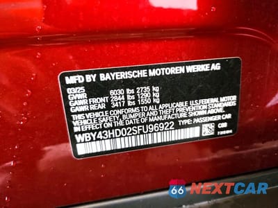 Zdjęcie 12 z 12 samochodu: 2025 BMW I4 XDRIVE 40 VIN:WBY43HD02SFU96922 - miniatura