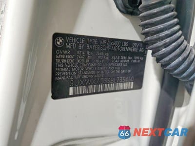 Zdjęcie 13 z 13 samochodu: 2011 BMW X3 XDRIVE35I VIN:5UXWX7C53BL735450 - miniatura