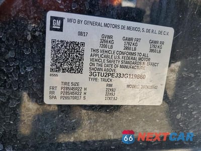 Zdjęcie 12 z 12 samochodu: 2018 GMC SIERRA K1500 DENALI VIN:3GTU2PEJ3JG119860 - miniatura