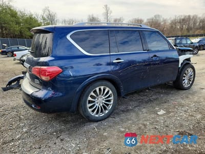 Trzecie zdjęcie samochodu z tyłu: 2017 INFINITI QX80 BASE VIN:JN8AZ2NE6H9160034 - miniatura