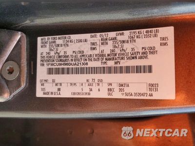 Zdjęcie 13 z 13 samochodu: 2013 FORD ESCAPE SEL VIN:1FMCU9H96DUA21308 - miniatura