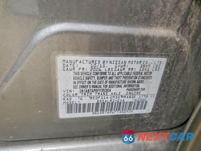 Zdjęcie 12 z 12 samochodu: 2015 NISSAN SENTRA SR VIN:3N1AB7AP6FY350804 - miniatura
