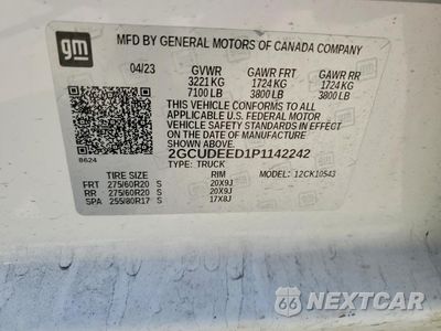 Zdjęcie 12 z 12 samochodu: 2023 CHEVROLET SILVERADO K1500 RST VIN:2GCUDEED1P1142242 - miniatura