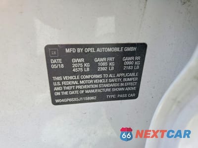 Zdjęcie 12 z 12 samochodu: 2018 BUICK REGAL VIN:W04GP6SX5J1158962 - miniatura