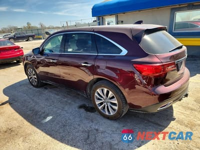 Drugie zdjęcie samochodu z przodu: 2014 ACURA MDX TECHNOLOGY VIN:5FRYD4H46EB028334 - miniatura