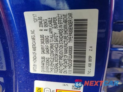 Zdjęcie 13 z 13 samochodu: 2018 HONDA ACCORD SPORT VIN:1HGCV2F32JA008383 - miniatura
