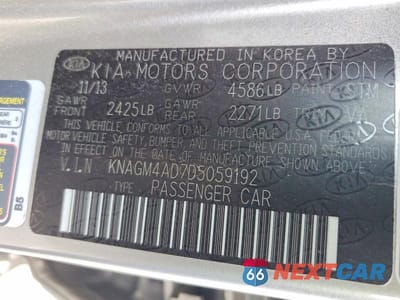 Zdjęcie 12 z 12 samochodu: 2013 KIA OPTIMA HYBRID EX VIN:KNAGM4AD7D5059192 - miniatura