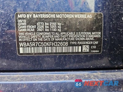 Zdjęcie 12 z 12 samochodu: 2019 BMW 330XI VIN:WBA5R7C50KFH32608 - miniatura