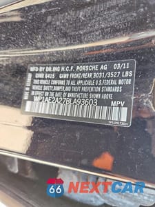 Zdjęcie 13 z 13 samochodu: 2011 PORSCHE CAYENNE VIN:WP1AE2A27BLA93603 - miniatura