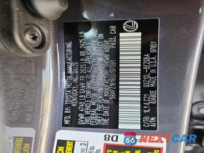 Zdjęcie 12 z 12 samochodu: 2025 LEXUS ES 350 ULTRA LUXURY VIN:58AFZ1B18SU197091 - miniatura
