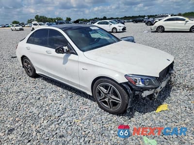 Czwarte zdjęcie samochodu z boku: 2020 MERCEDES-BENZ C 43 AMG VIN:WDDWF6EB1LR558614 - miniatura