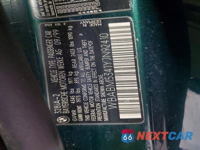 Zdjęcie 12 z 12 samochodu: 2000 BMW 328 CI VIN:WBABM5341YJN92410 - miniatura