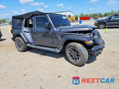 Czwarte zdjęcie samochodu z boku: 2021 JEEP WRANGLER UNLIMITED SPORT VIN:1C4HJXDG2MW692796 - miniatura