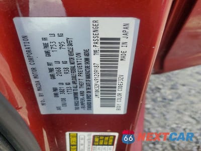 Zdjęcie 12 z 12 samochodu: 2009 MAZDA 3 I VIN:JM1BK32F491209187 - miniatura