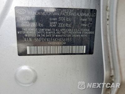 Zdjęcie 12 z 13 samochodu: 2019 HYUNDAI ELANTRA SE VIN:5NPD74LF6KH456983 - miniatura