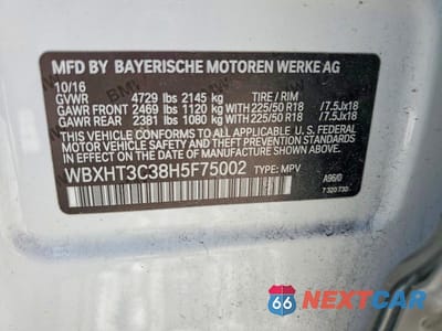 Zdjęcie 12 z 12 samochodu: 2017 BMW X1 XDRIVE28I VIN:WBXHT3C38H5F75002 - miniatura