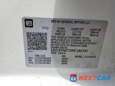 Zdjęcie 12 z 12 samochodu: 2024 CHEVROLET SILVERADO K2500 HEAVY DUTY LT VIN:1GC4YNE70RF195797 - miniatura