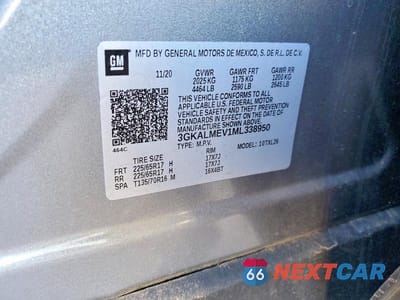 Zdjęcie 13 z 13 samochodu: 2021 GMC TERRAIN SLE VIN:3GKALMEV1ML338950 - miniatura