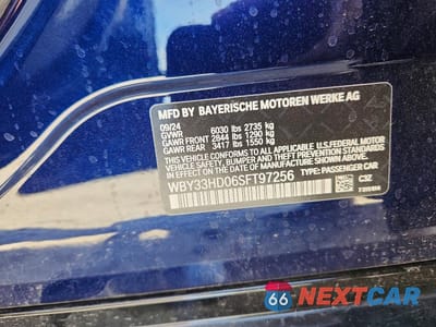 Zdjęcie 12 z 12 samochodu: 2025 BMW I4 M50 VIN:WBY33HD06SFT97256 - miniatura