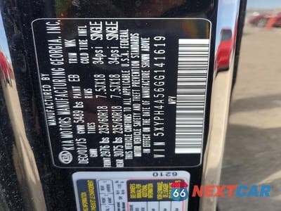 Zdjęcie 13 z 13 samochodu: 2016 KIA SORENTO EX V6 VIN:5XYPH4A56GG141619 - miniatura