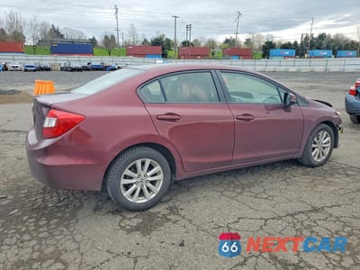 Trzecie zdjęcie samochodu z tyłu: 2012 HONDA CIVIC EX VIN:JHMFB2F88CS006097 - miniatura