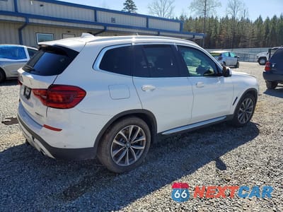 Trzecie zdjęcie samochodu z tyłu: 2019 BMW X3 SDRIVE30I VIN:5UXTR7C5XKLF30160 - miniatura