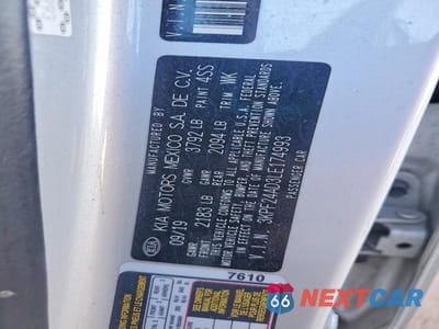 Zdjęcie 12 z 12 samochodu: 2020 KIA FORTE LXS VIN:3KPF24AD3LE174993 - miniatura