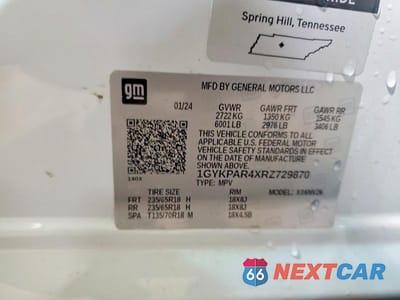 Zdjęcie 13 z 13 samochodu: 2024 CADILLAC XT6 LUXURY VIN:1GYKPAR4XRZ729870 - miniatura