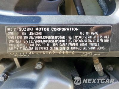 Zdjęcie 8 z 8 samochodu: 2006 SUZUKI SV650 VIN:JS1VP53A962101810 - miniatura