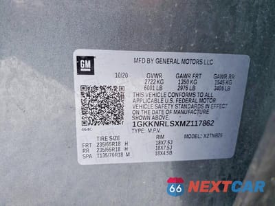 Zdjęcie 13 z 13 samochodu: 2021 GMC ACADIA SLE VIN:1GKKNRLSXMZ117862 - miniatura