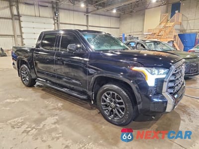 Czwarte zdjęcie samochodu z boku: 2024 TOYOTA TUNDRA CREWMAX PLATINUM VIN:5TFNA5DBXRX228474 - miniatura